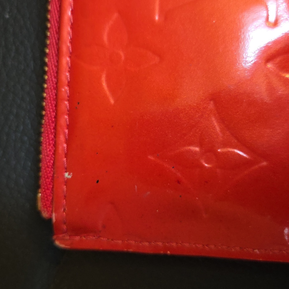Louis Vuitton Red Monogram Vernis Key  Cles - Change/Card Holder 2004 - Picture 15 of 16